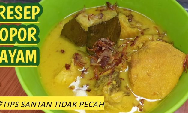 Resep Dan Cara Masak Opor Ayam Santan Gurih Anti Pecah