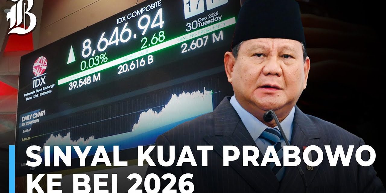 Prabowo Di Jadwalkan Buka Perdagangan Perdana BEI 2026